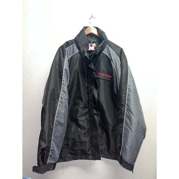 Vintage Mac Tools Jacket Professional Mechanic Nylon Shell Black Workwear 2XL - Picture 2 of 11